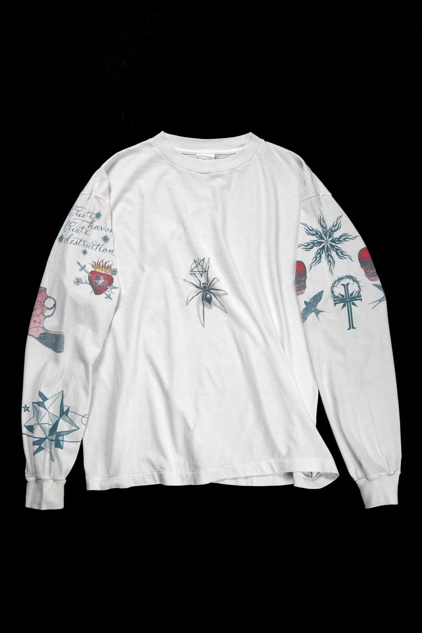 SAINT Mxxxxxx × Dr. Woo LS TEE / TATOO (WHITE) - ETERNAL by LOOM