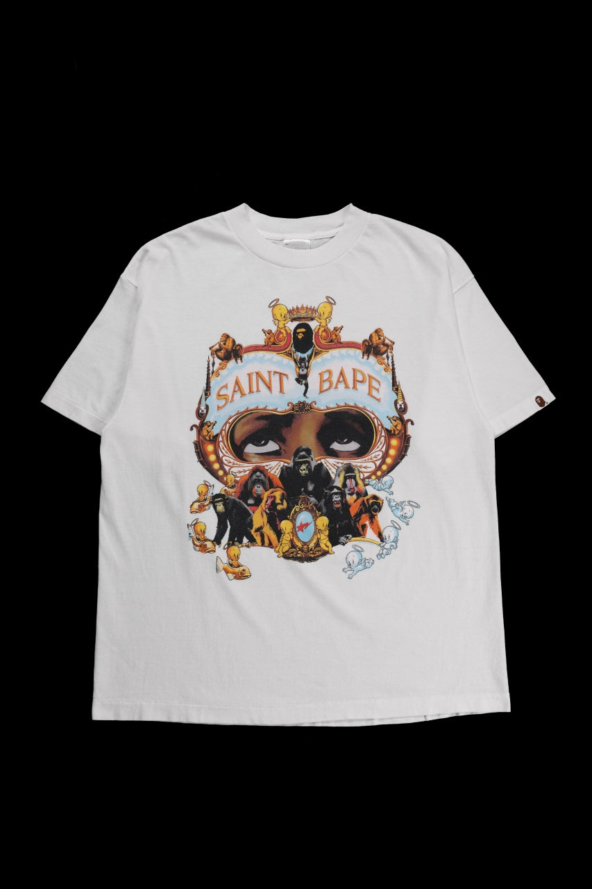 SAINT Mxxxxxx × A BATHING APE® SS TEE / GENERATION (WHITE