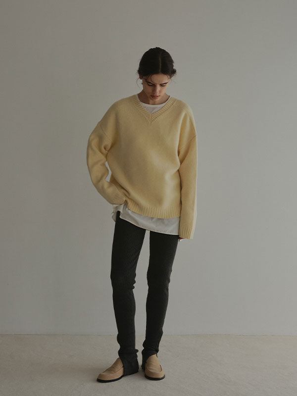 Vネック2wayニットプルオーバー(F GREY): トップス │ ETRE TOKYO