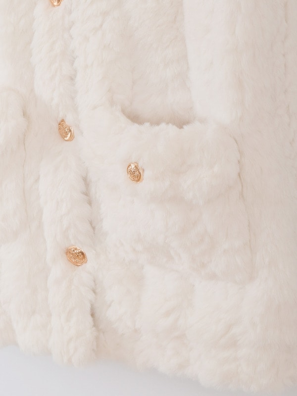 ゴールドボタンファーコート｜evelyn（エブリン）公式通販サイト