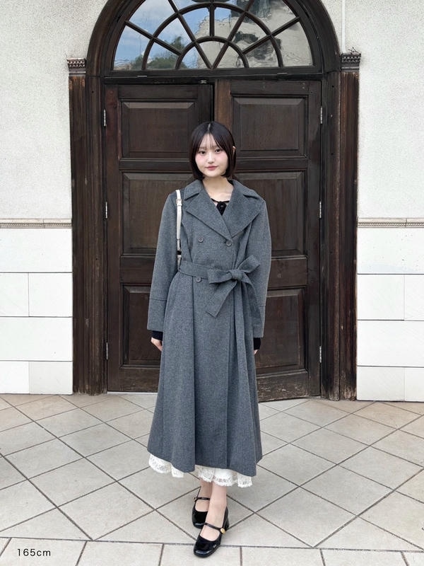 ダブルボタンロングコート｜evelyn（エブリン）公式通販サイト