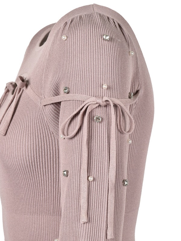 Bijou Sheer Knit Mermaid Onepiece｜evelyn（エブリン）公式通販サイト