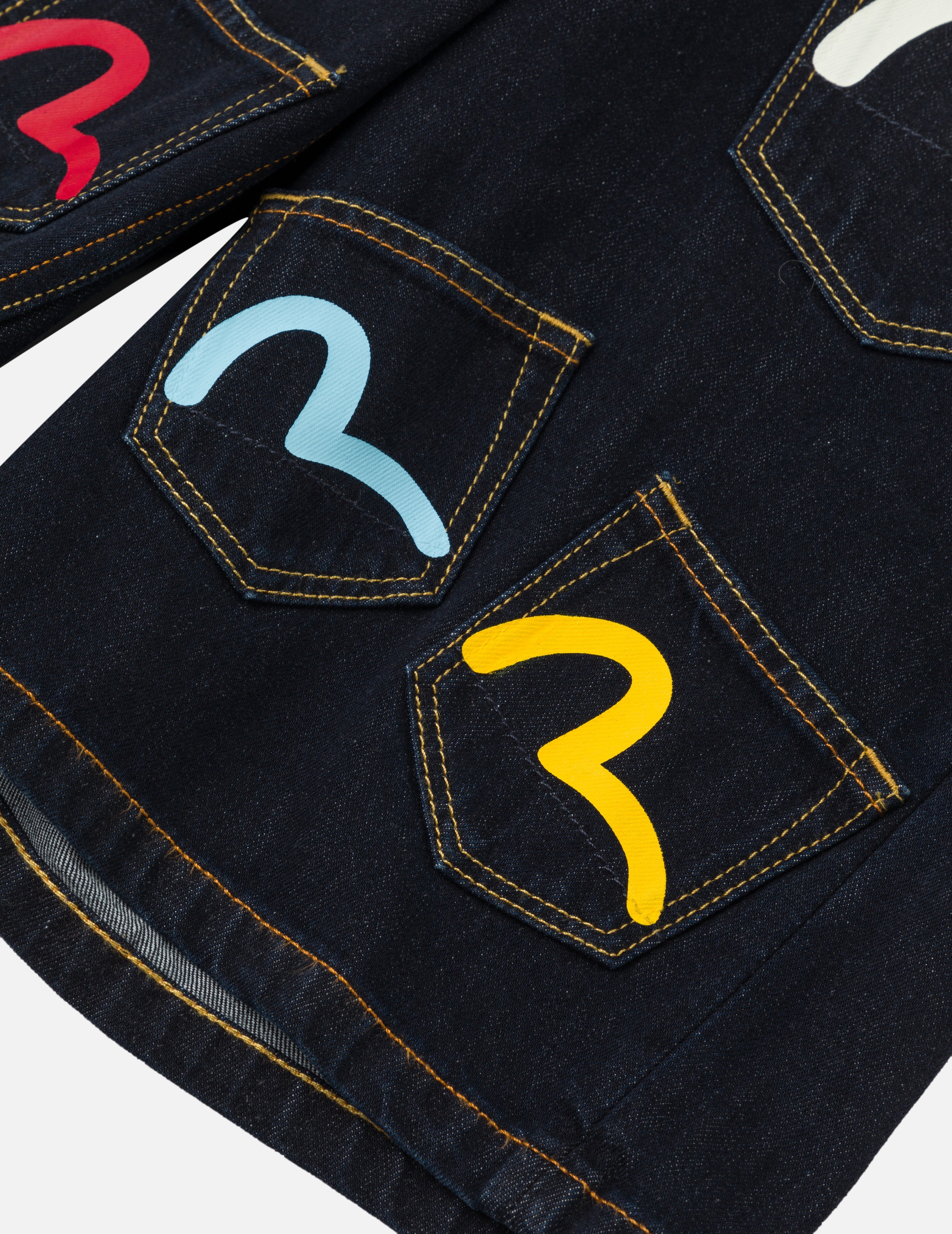 マルチポケットファッションフィットデニムショーツ – EVISU