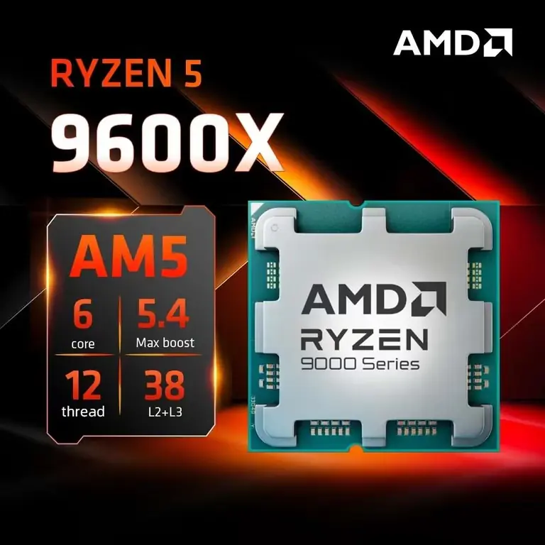 CPU AMD Ryzen 5 9600X – Ryzen 5 9000 Series Granite Ridge (Zen 5