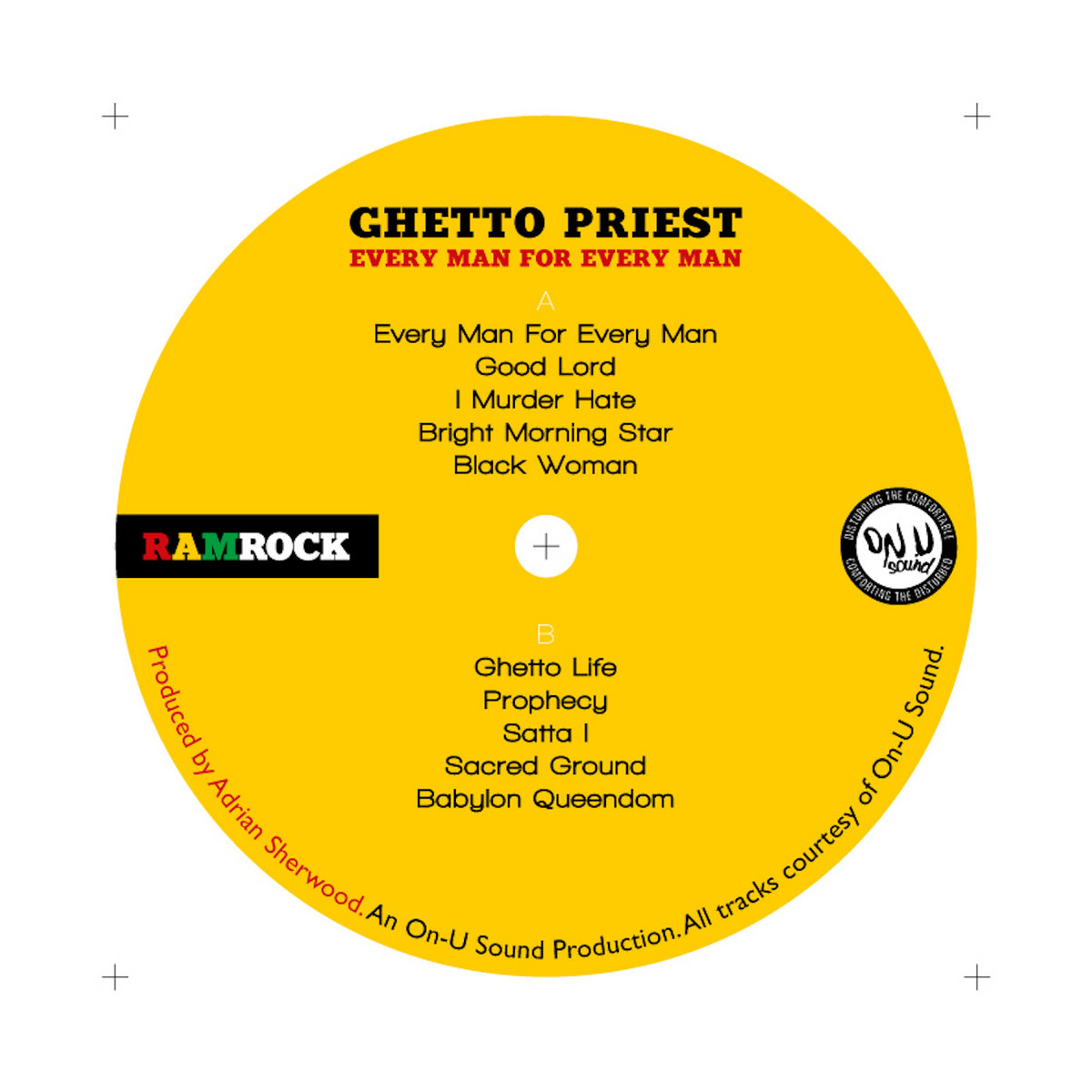 RRLP001 - Ghetto Priest - Every Man For Every Man LP | Ghetto