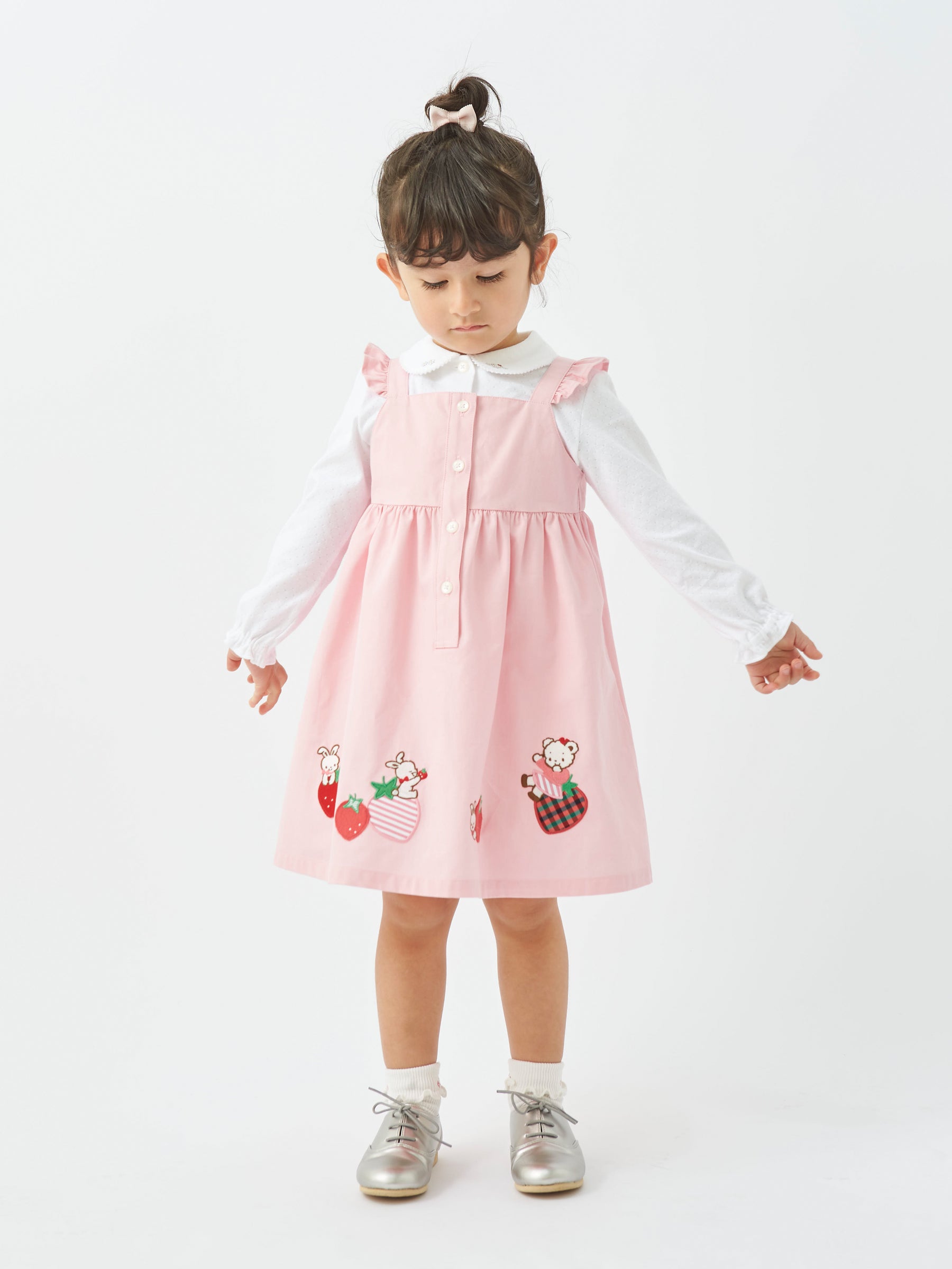 ⭐︎familiar ワンピース 2枚セット ジャンパースカート 90 familiar