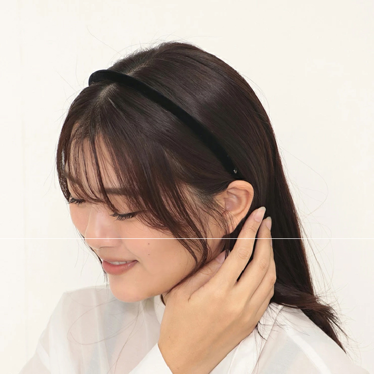 ALEXANDRE DE PARIS】アレクサンドル ドゥ パリ ベロアカチューシャ