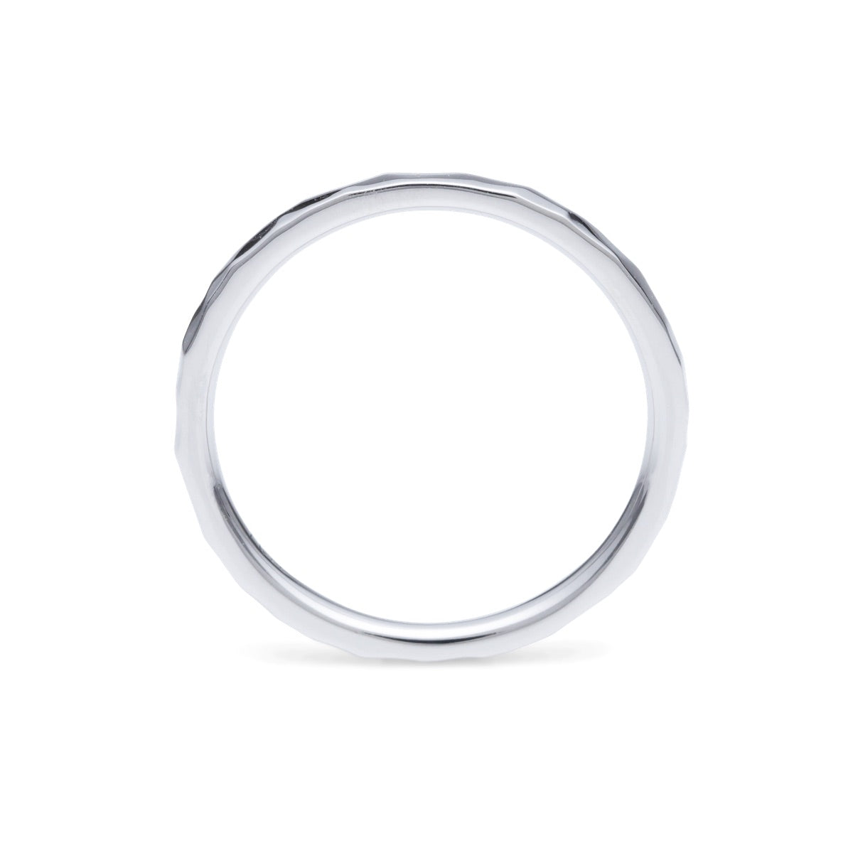 スタックリング NEC010 槌目 PT900 プラチナ 細身 – facett 公式