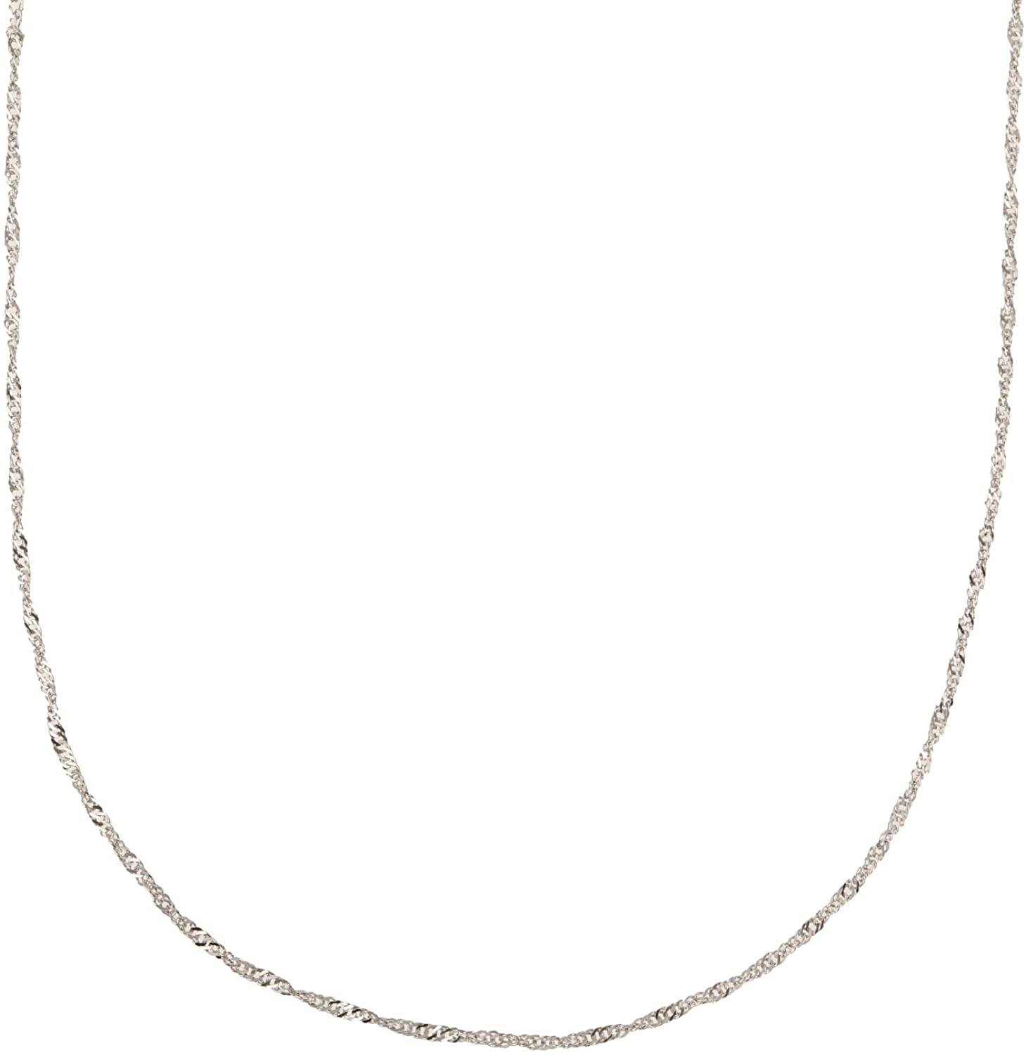 プラチナネックレス Pt850 スクリューチェーン 40cm (約1g) - 喜平