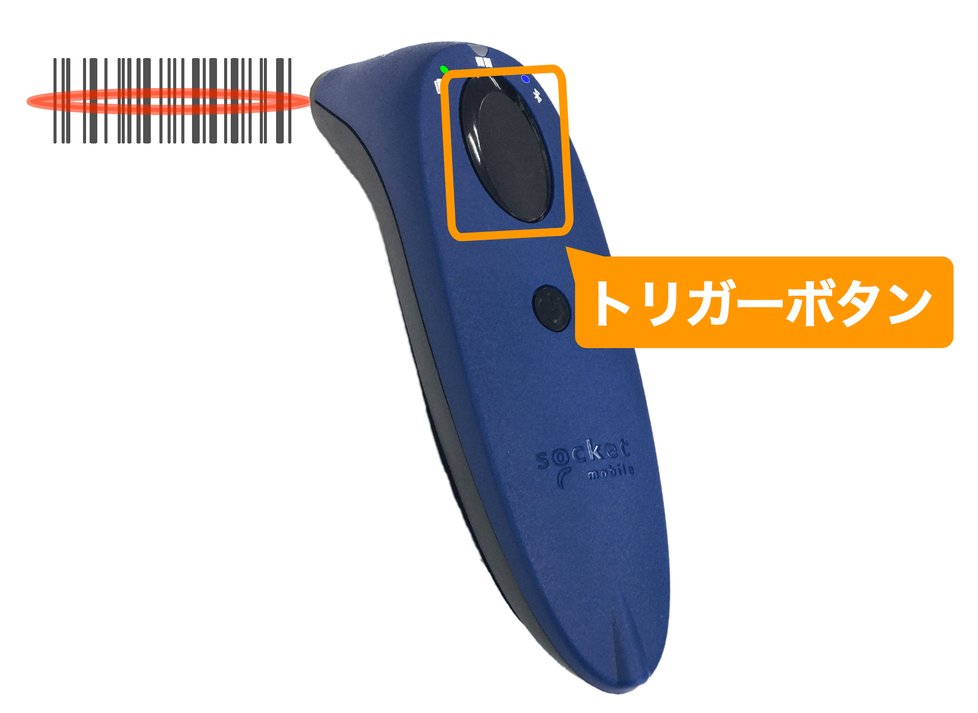 Socket Mobile社のバーコードリーダーでNW-7のバーコード規格を