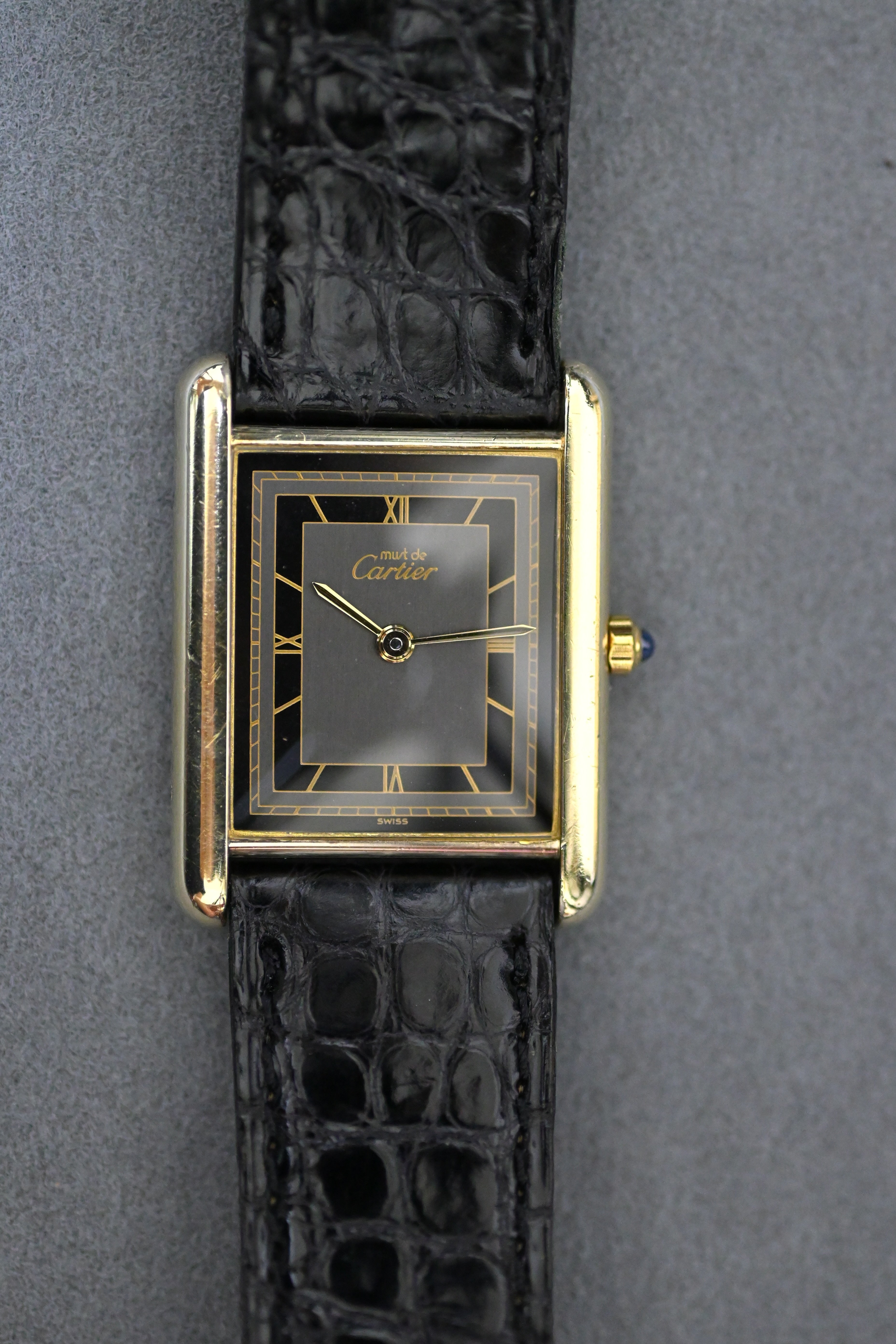 国際永久保証書/箱付き』マスト ドゥ カルティエ タンク（マストタンク