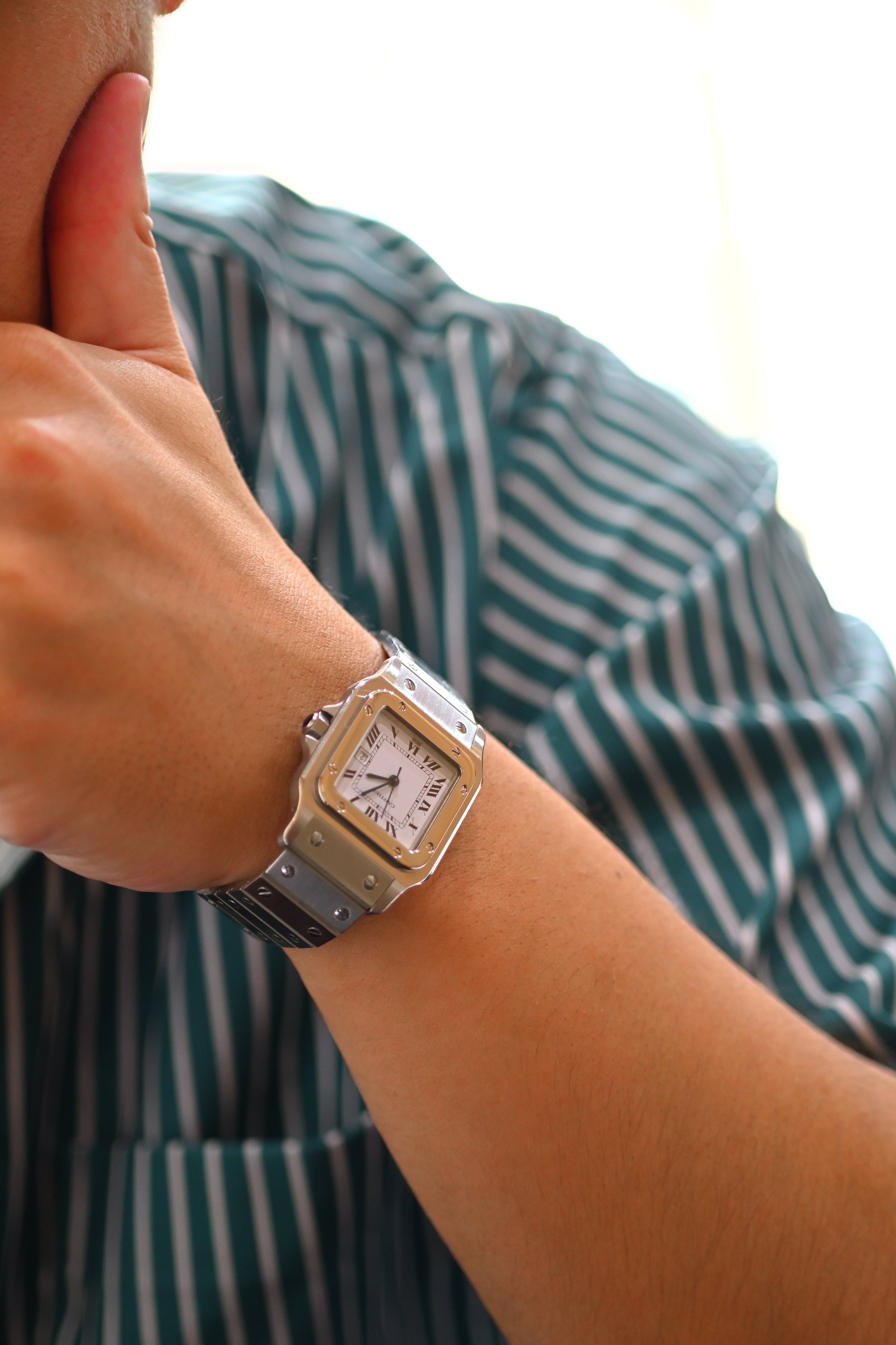 CARTIER カルティエ サントスカレ LMサイズ ステンレスモデル Ref.2960