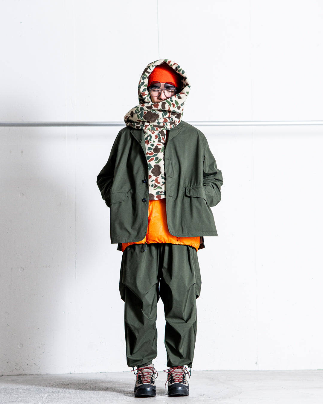 通販] UNTRACE (アントレース) 3L Stand Collar Coat_185 商品ページ