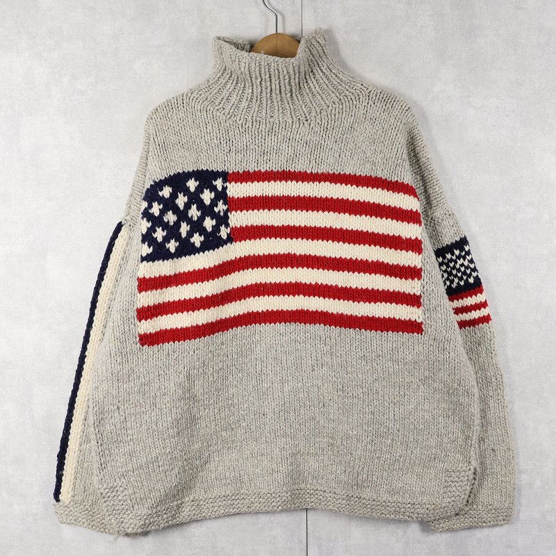 エクアドル製 エクアドルニットセーター 星条旗 国旗 | ビンテージ古着