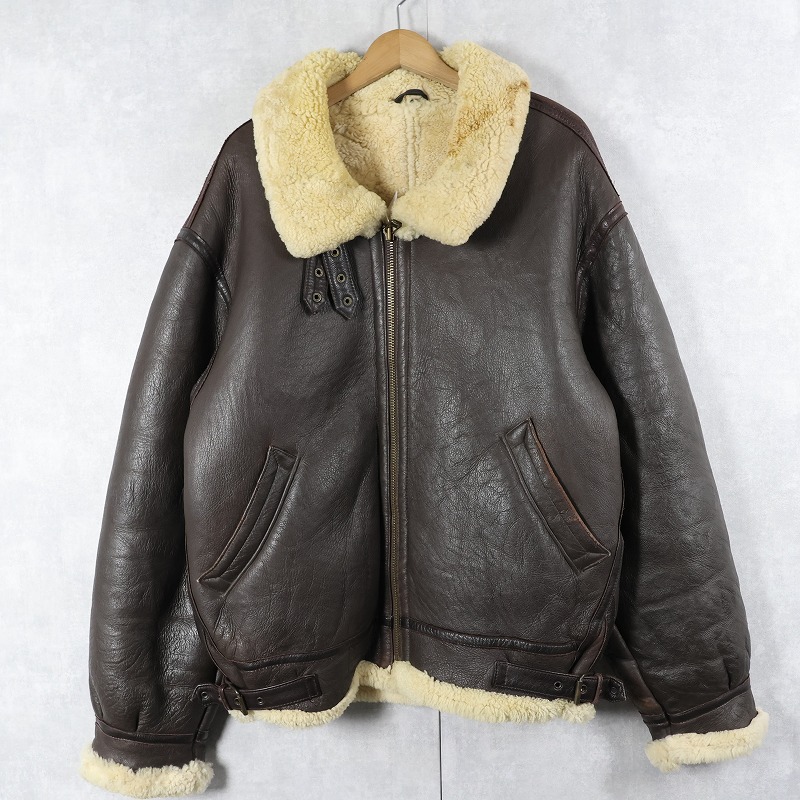 90年代 90s 80年代 80s ムートンジャケット 茶色 ブラウン