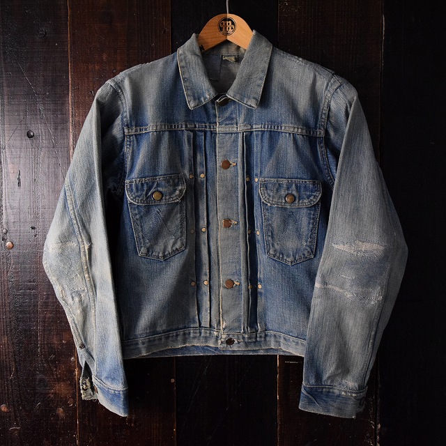 50's Wrangler 111MJ デニムジャケットラングラー アクションプリーツ