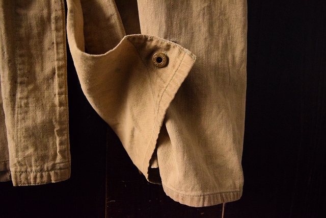 30's〜40's チェンジボタン ブラウンデニムワークコート 30年代 40年代