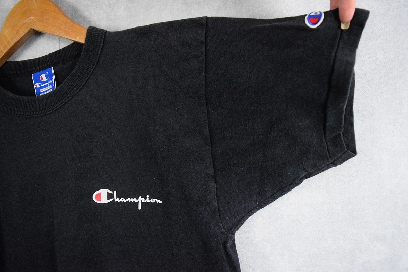 90年代 90s チャンピオン アメリカ製 黒 ブラック 半袖 | ビンテージ