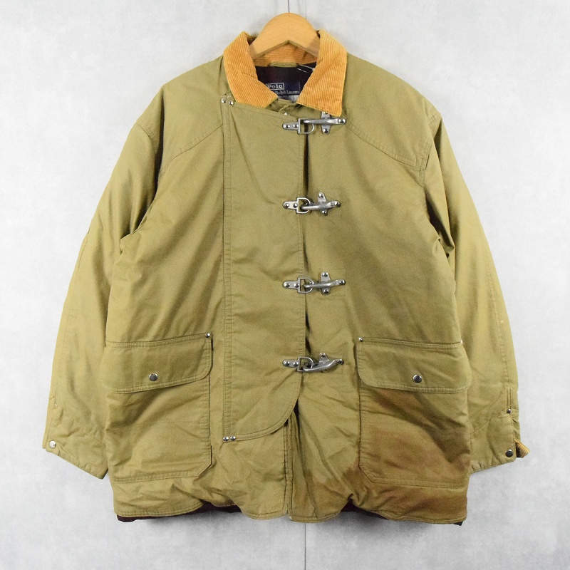 90s 90年代 ポロラルフローレン ダウンジャケット コットン ベージュ