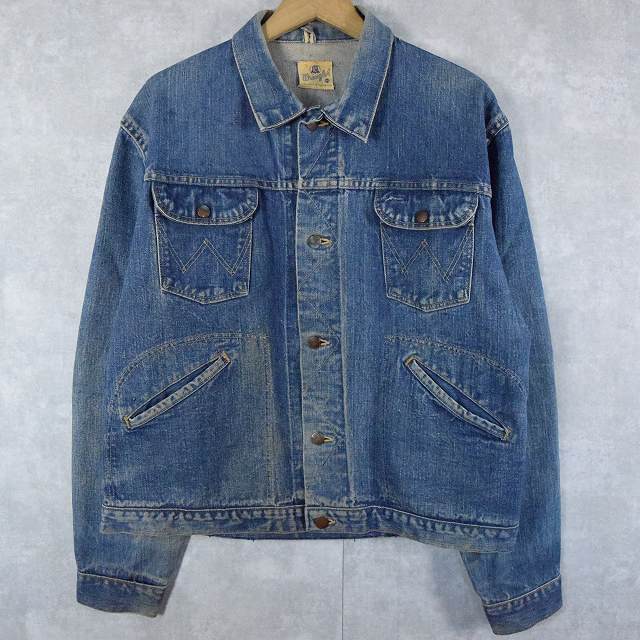 60年代 ラングラー アメリカ製 デニムジャケット インディゴ