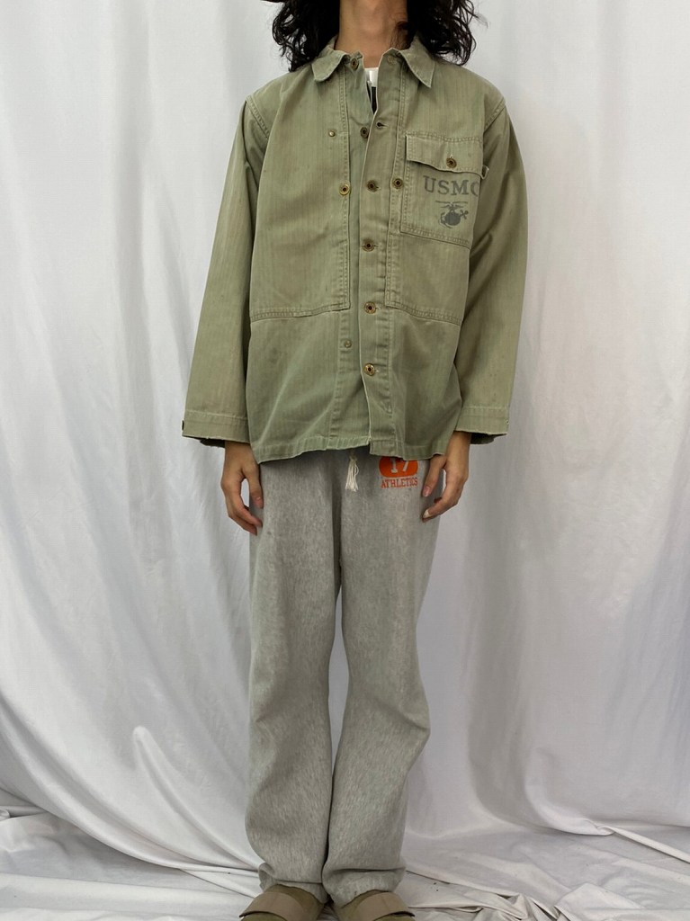 40年代 40s アメリカ軍 米軍 U.S.MARINE CORPS ヘリンボーン カーキ