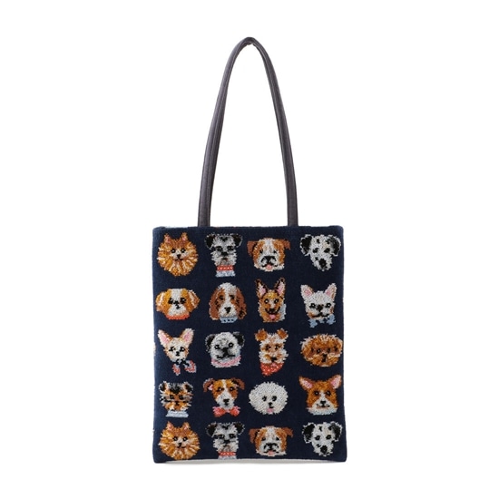 ラブラリードギー トートバッグ L/LDG-213100(ネイビー): LOVERARY BY