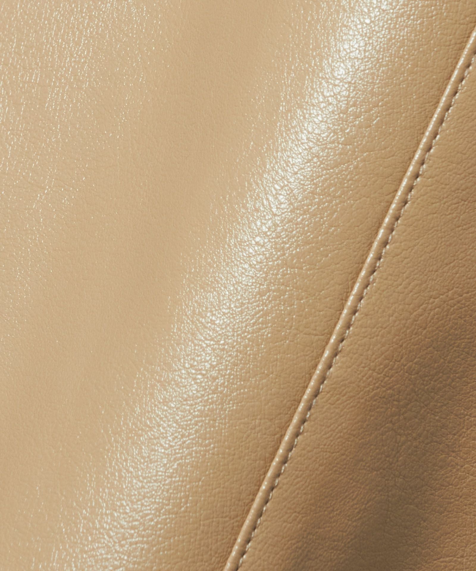 □フェイクレザー開衿コート/an another angelus [47BD03j003] | F