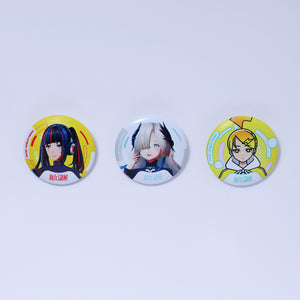 KAMITSUBAKI STUDIO×HELLO OSAKA】クッション缶バッジ3個セットC（派流