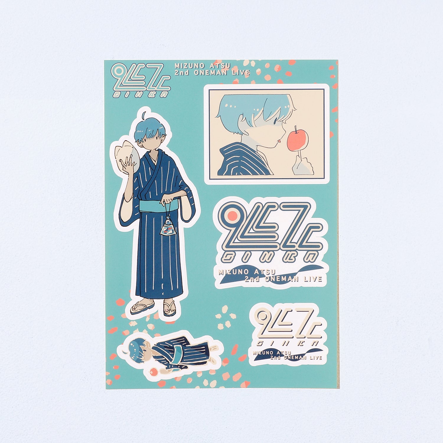 水野あつ】メモ帳＆ステッカーセット／2nd ONE-MAN LIVE「進化」グッズ