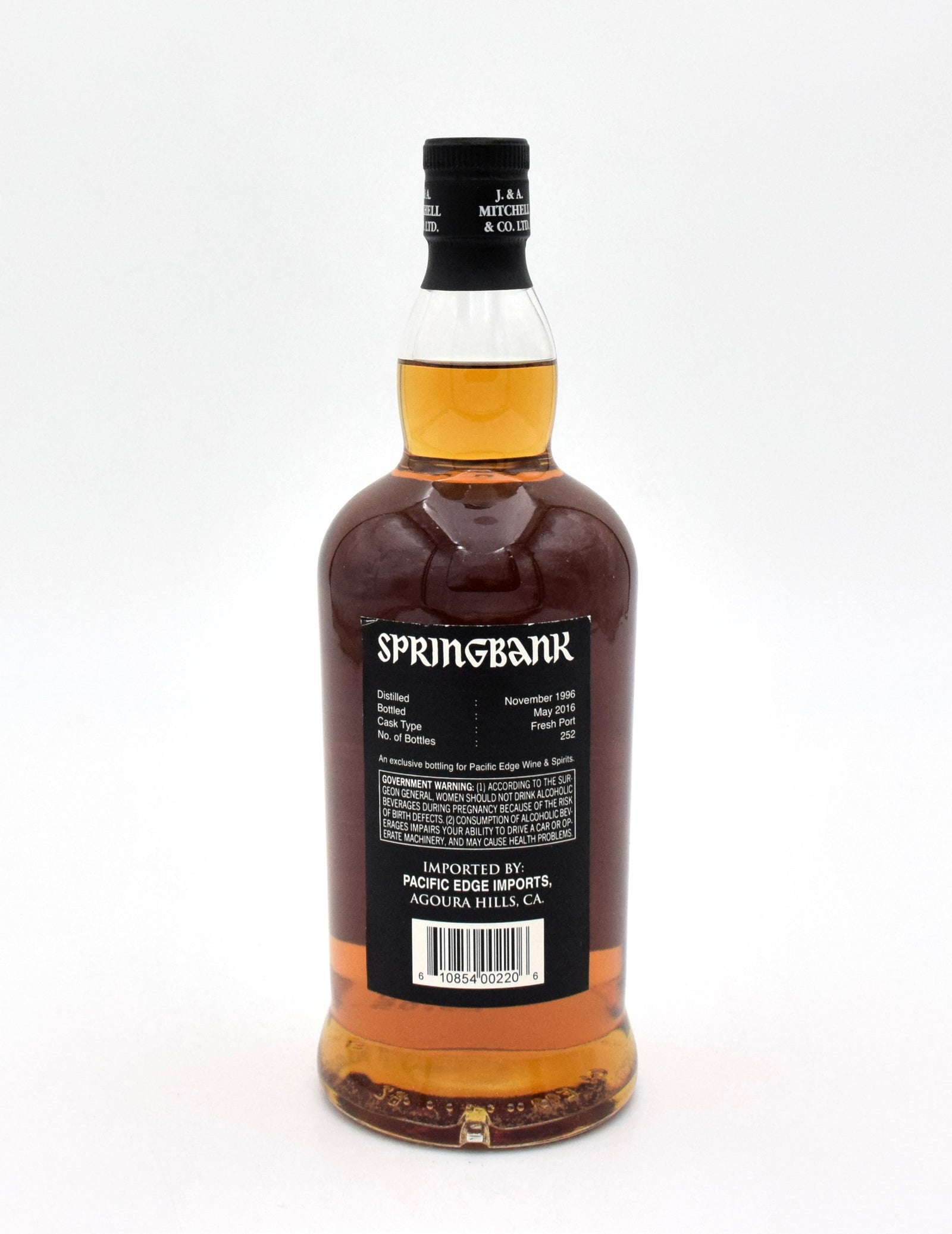 Springbank 19 Year Single Cask Scotch Whisky (Pacific Edge Wine