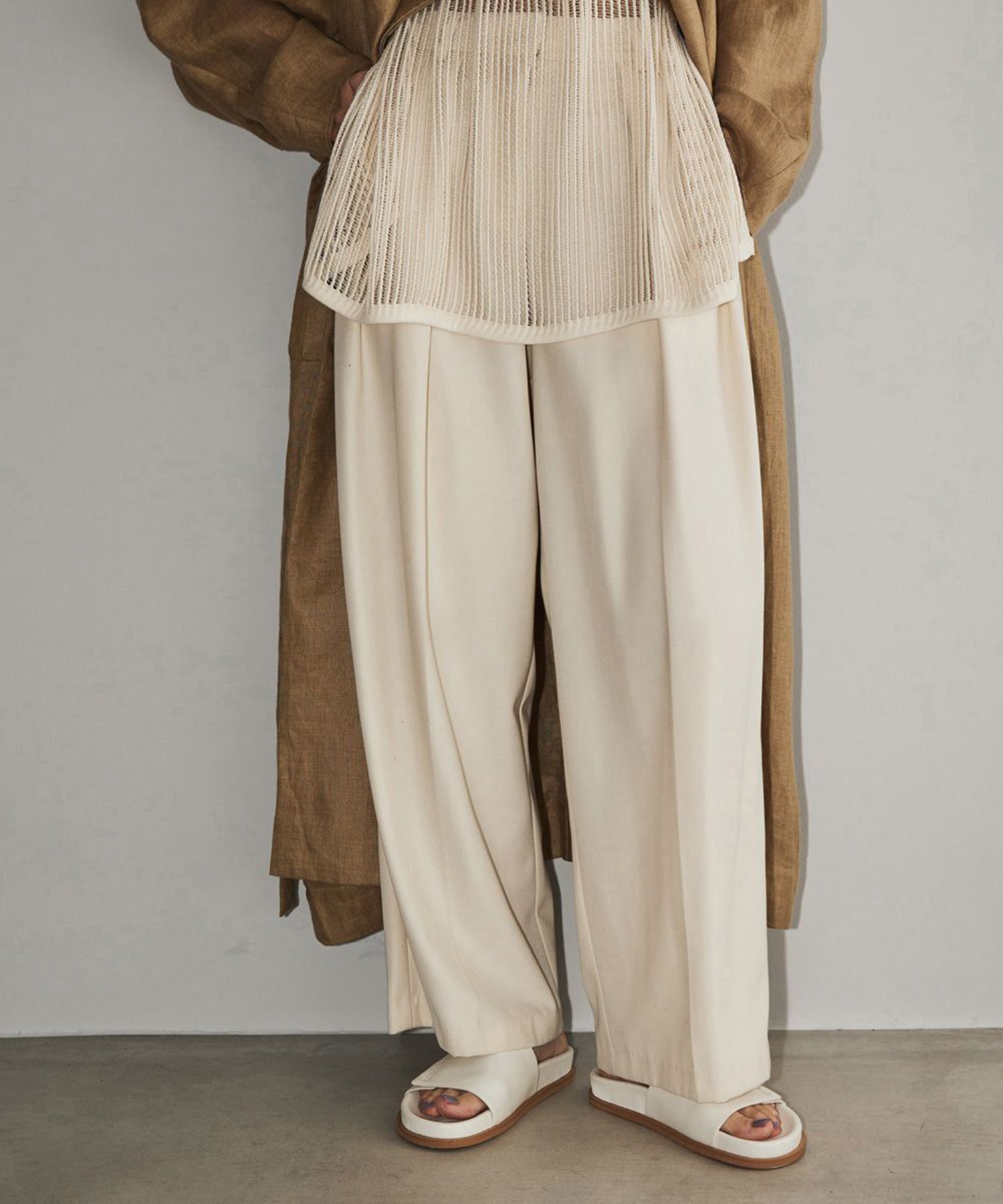 Tuck Twill Trousers - todayful (トゥデイフル) - bottom (ボトムス