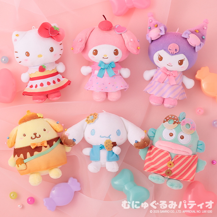 サンリオキャラクターズ スイーツハウス むにゅぐるみマスコット