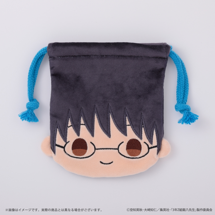 3年Z組銀八先生 フェイスダイカット巾着｜むにゅぐるみパティオ公式サイト