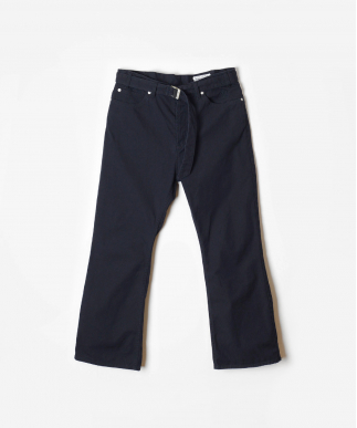 HIGH WAIST BELTED WIDE FLARE PANTS（DARK NAVY）｜HOLIDAY（ホリデイ