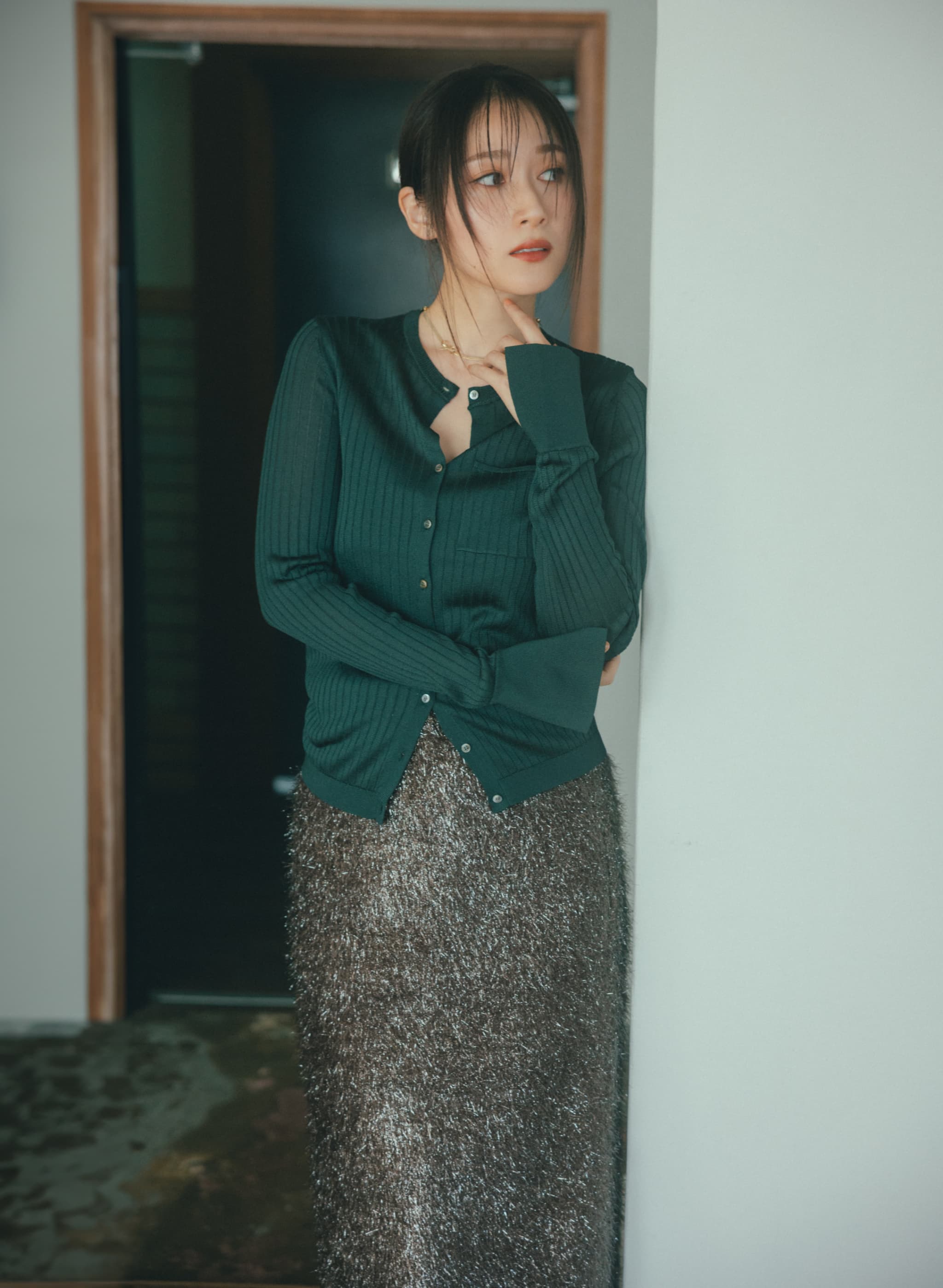 EC限定色】アセテートリブカーディガン｜LOUNIE（ルーニィ）公式サイト