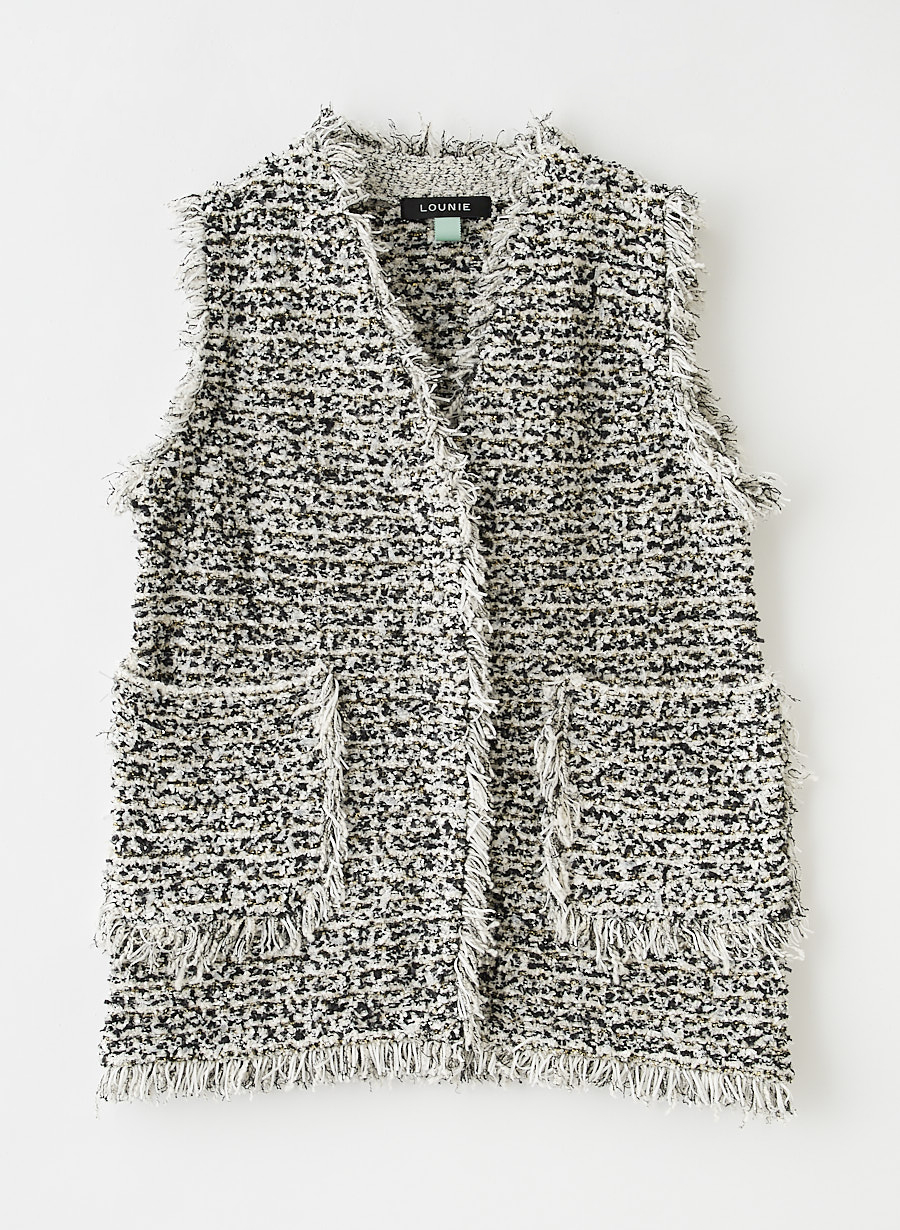 ツイード調ニットジレ｜LOUNIE（ルーニィ）公式サイト／公式オンライン