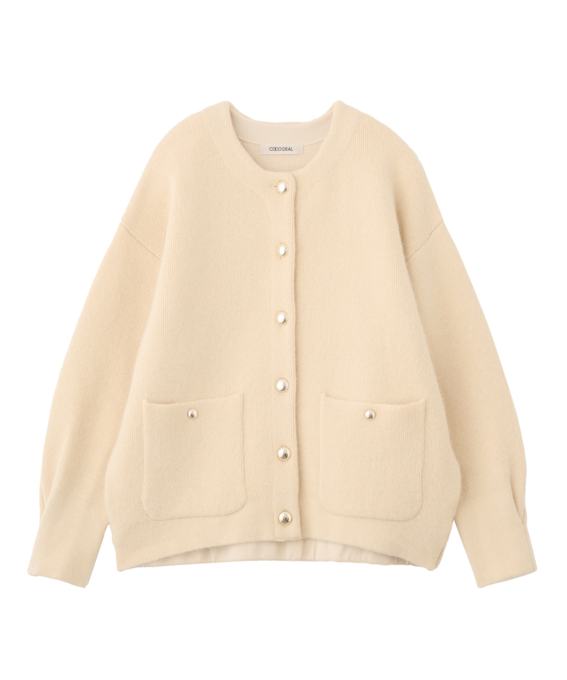 フォックス混ダブルフェイスニットアウター｜PETAL ONLINE（ペタル