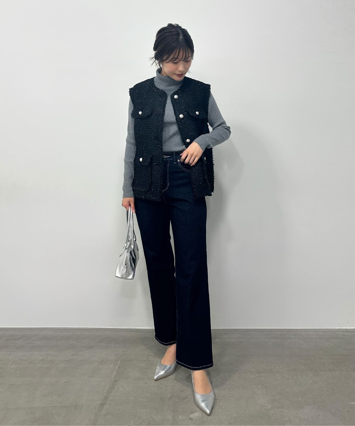 EC限定】ノーカラーツイードジレ｜Stola.（ストラ）公式通販サイト