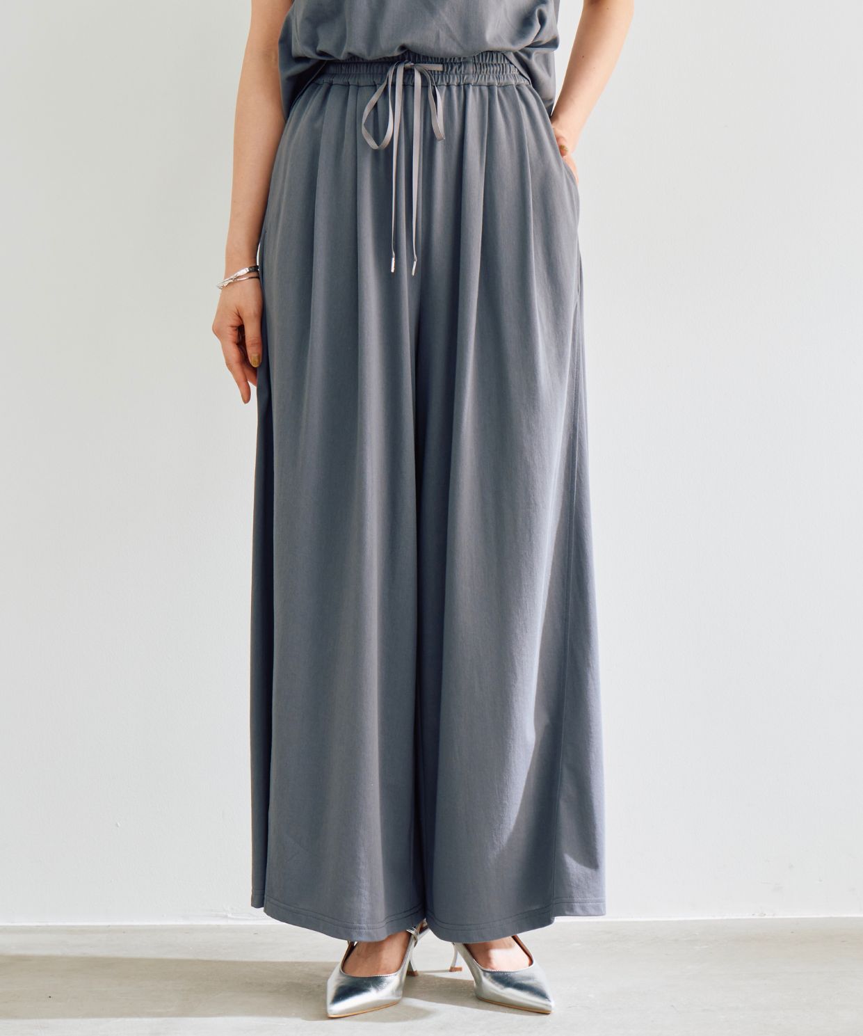 EC限定】ウエストゴムカットソーワイドパンツ｜Stola.（ストラ）公式