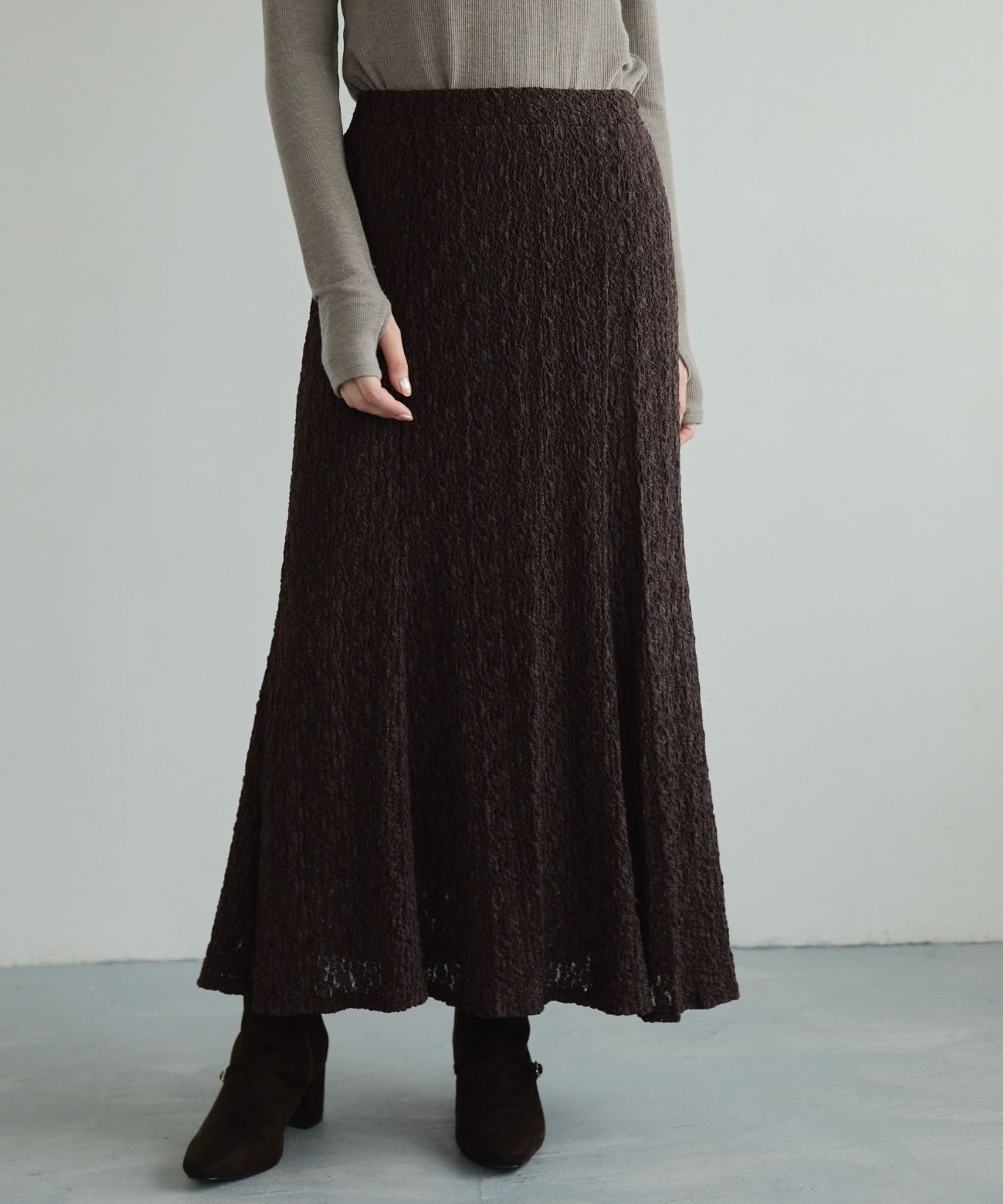 シュリンクレースマーメイドスカート｜Stola.（ストラ）公式通販サイト