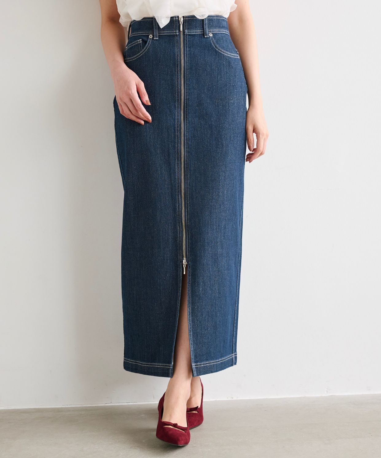 前ZIPデニムタイトスカート｜Stola.（ストラ）公式通販サイト