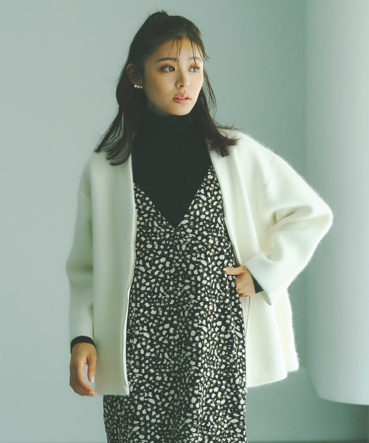 ラクーン混コーディガン｜Stola.（ストラ）公式通販サイト