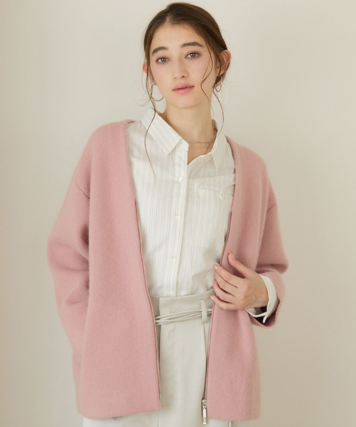 ラクーン混コーディガン｜Stola.（ストラ）公式通販サイト