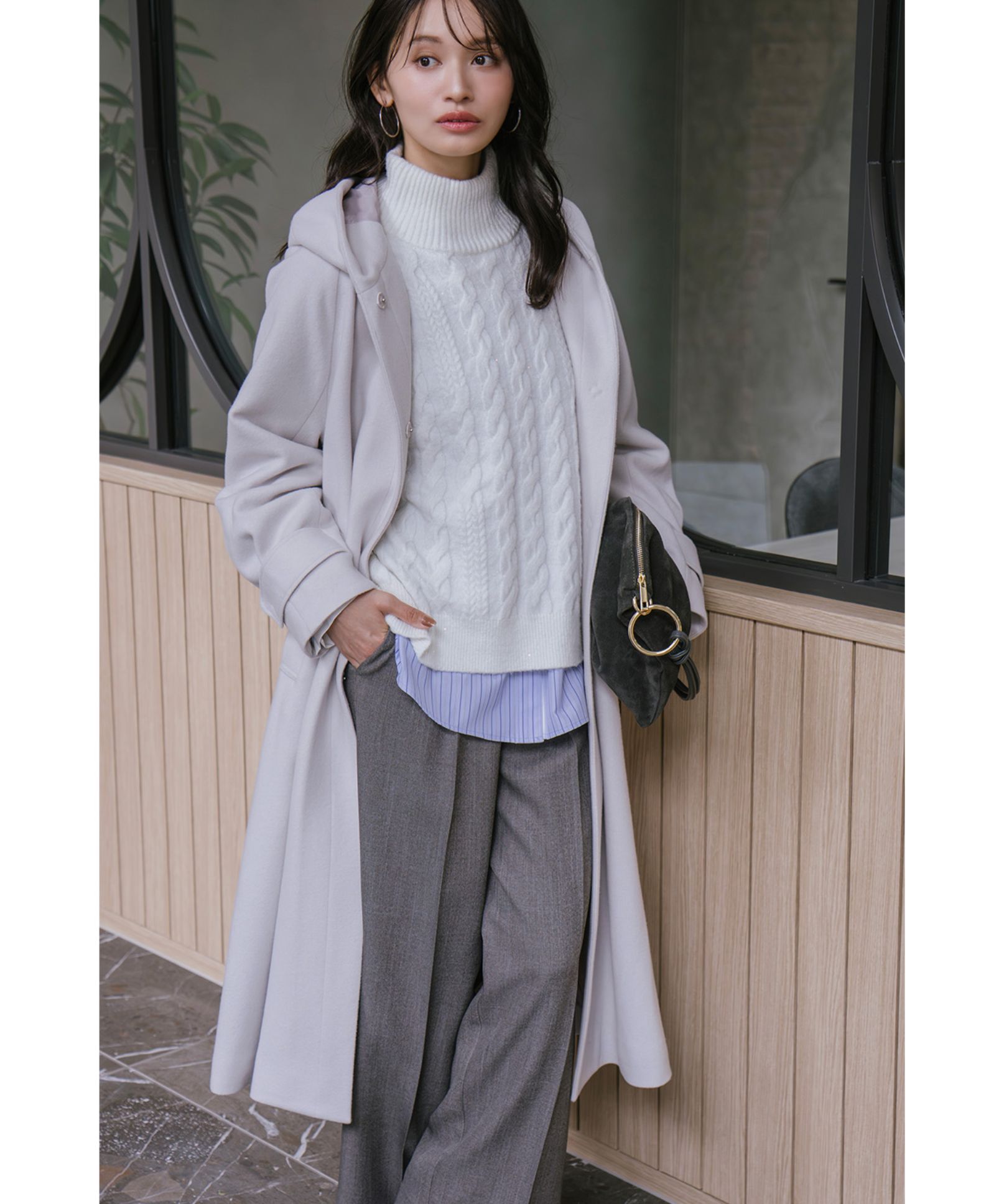 フーデットロングコート｜Stola.（ストラ）公式通販サイト