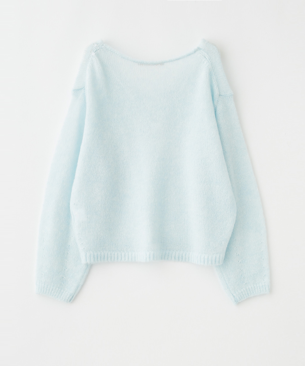 EC限定｜NEW SALE】シアークロップド丈ニットプルオーバー｜Stola