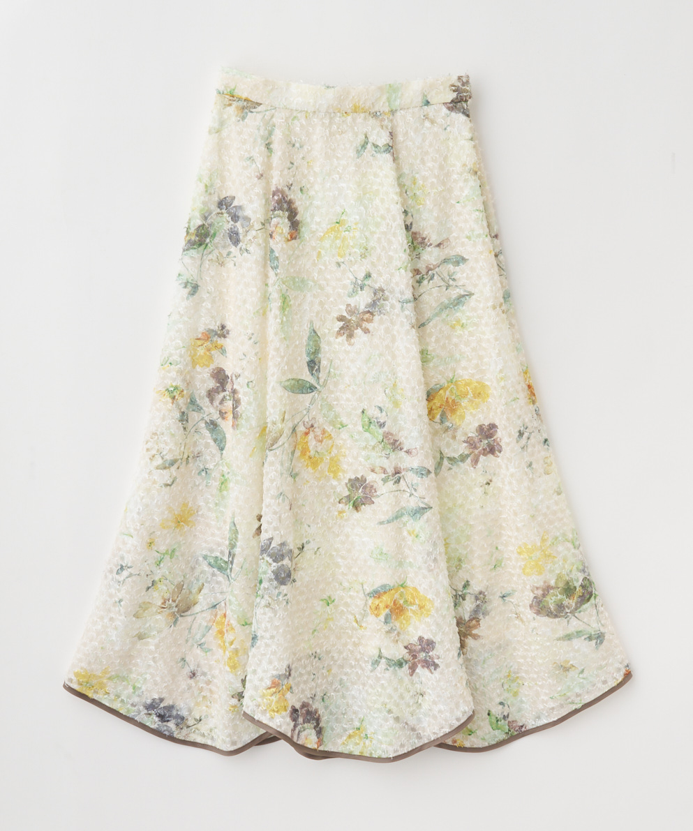 カットジャカードプリントイレヘムスカート｜Stola.（ストラ）公式通販