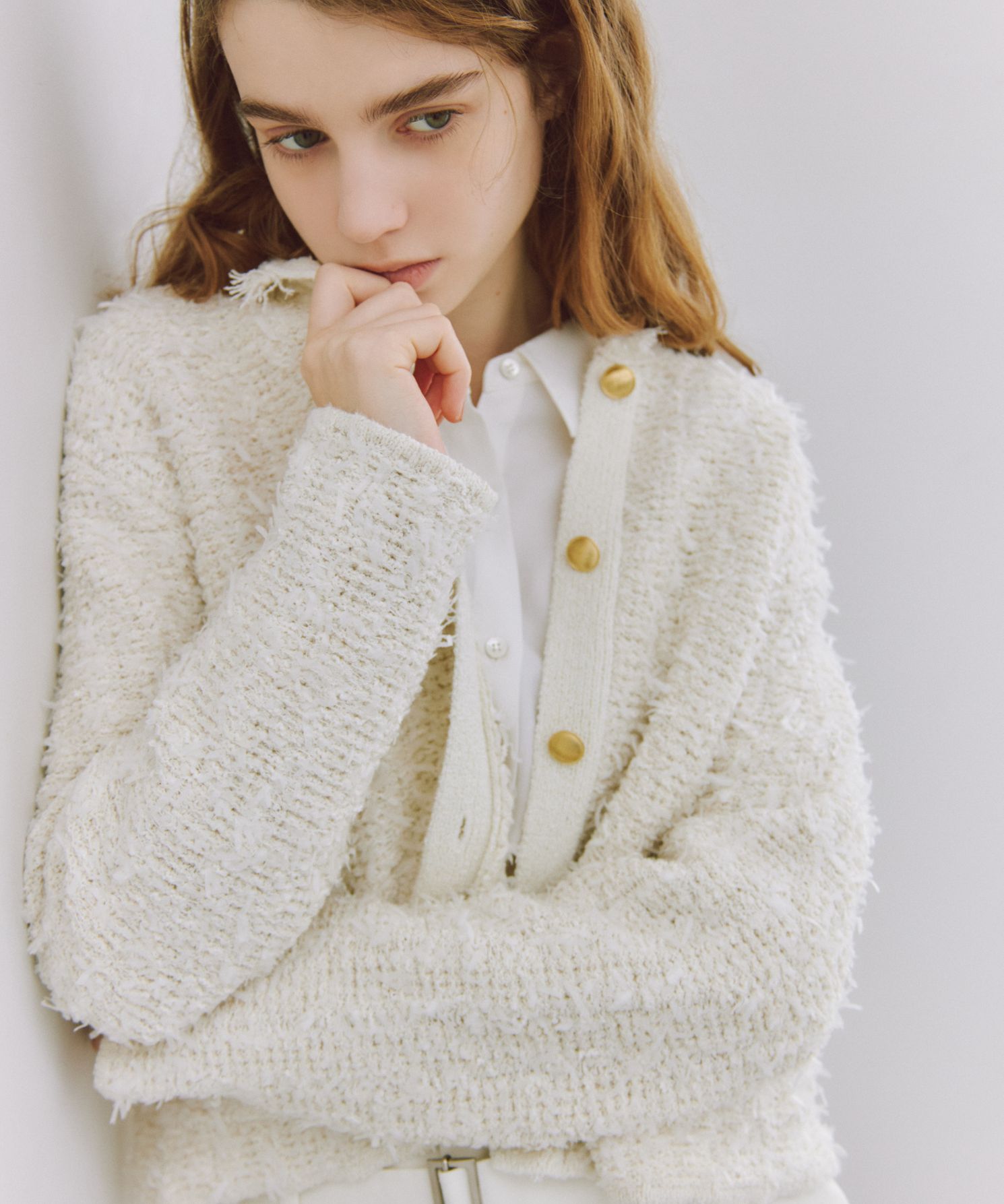 キラキラフェザーニットカーディガン｜Stola.（ストラ）公式通販サイト