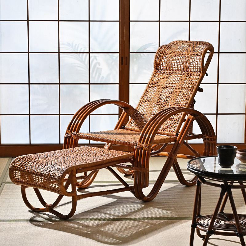 M707HR ラタン リクライニングチェア | 【SR-net】Sunflower Rattanの