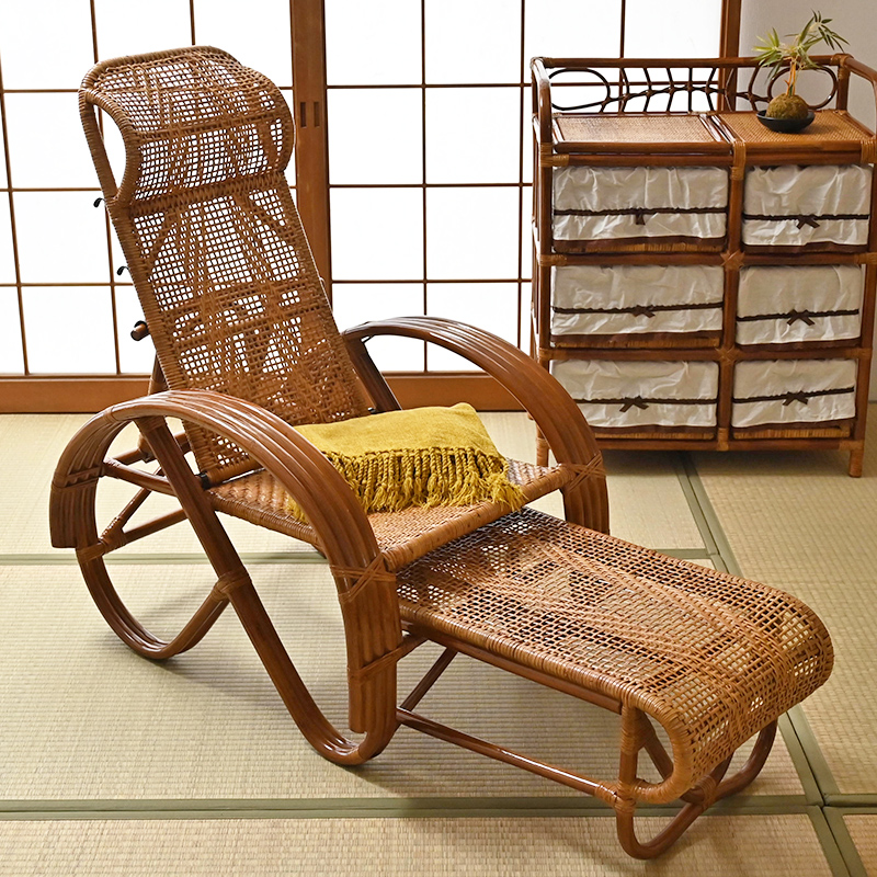 M707HR ラタン リクライニングチェア | 【SR-net】Sunflower Rattanの