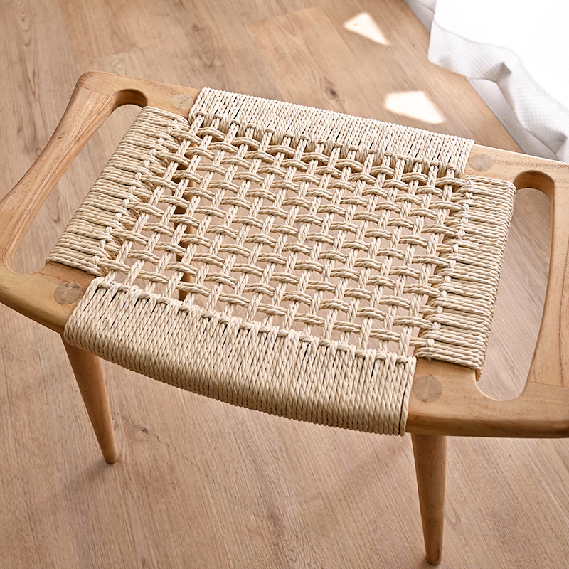 S450RX チーク材 ペーパーコード スツール 【ナチュラル】 | 【SR-net